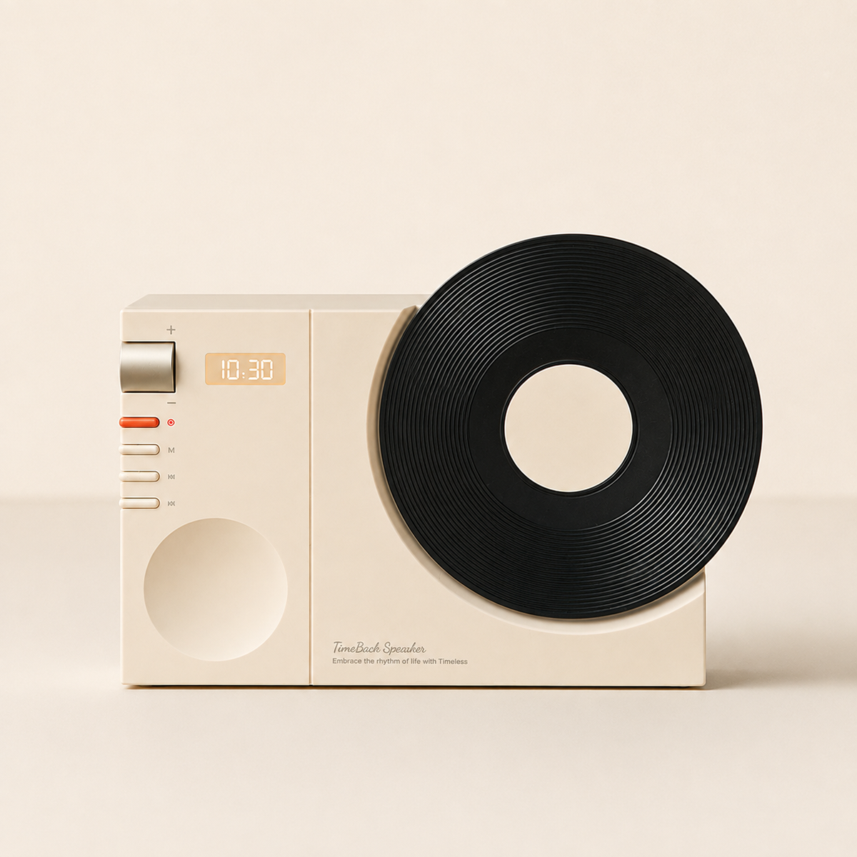 TimeBack cream white vintage Bluetooth speaker